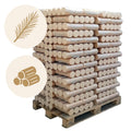 960kg Runde Nadelholz Briketts in 10kg Packungen inkl. Lieferung