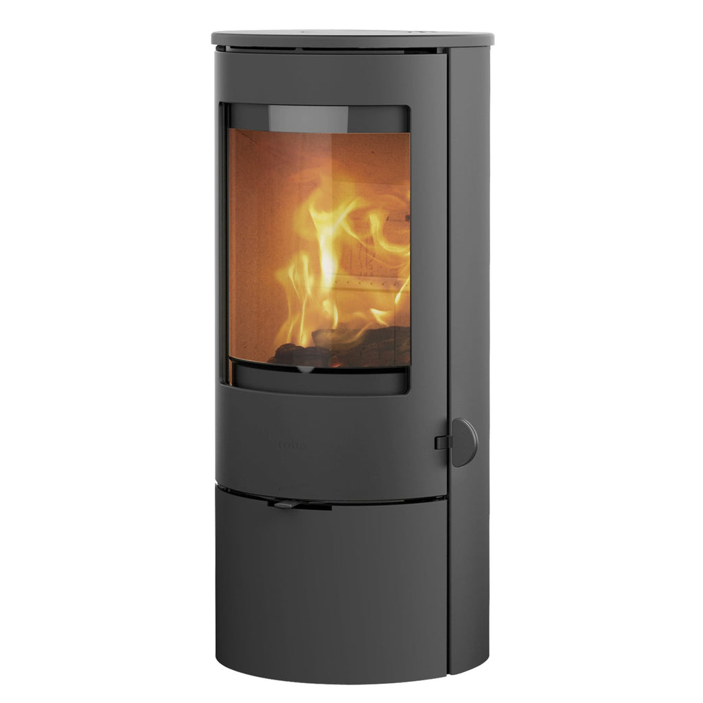 Lotus Prestige Basic Kaminofen Grau, Rauchabgang oben